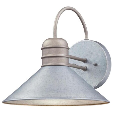 Brilliantbulb 1 Light Wall Fixture, Galvanized Steel BR2690086